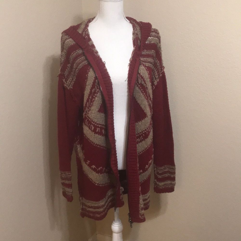 Free People hooded cardigan